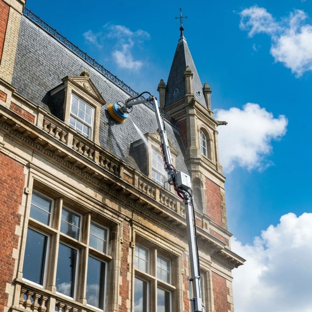 無人機外牆清潔作業流程 - 3D 建模與自動化清洗，免費3D建模，5大標準作業流程